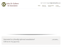 Tablet Screenshot of colbertlawoffices.com